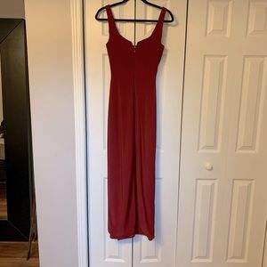 Long formal red dress from le chateau I believe